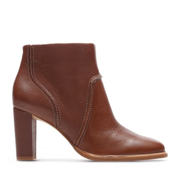 Clarks Womens Ellis Betty Ankle Boots Brown | CA-8136524